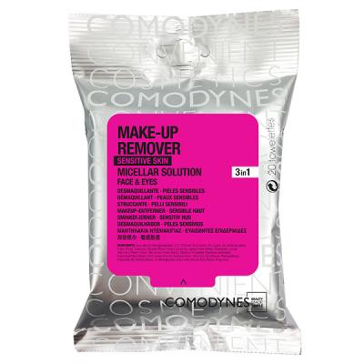 COMODYNES Make up remover eau micellaire peau sensible lingettes x 20