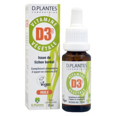 D.Plantes - Vitamine D3++ V&eacute;g&eacute;tale 400 UI 20 ml - Lot de 2