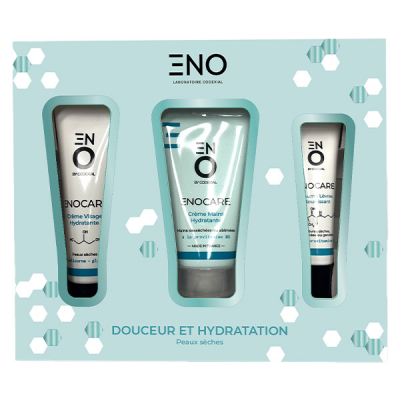 Eno Laboratoire Codexial Enocare Cr&egrave;me visage 30ml + Cr&egrave;me mains 50ml + Baume l&egrave;vres 15ml 