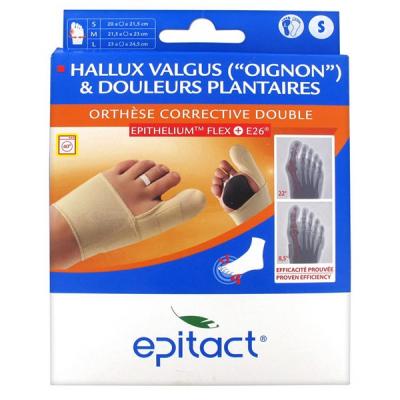 Epitact orth&egrave;se corrective double hallux valgus gauche taille S