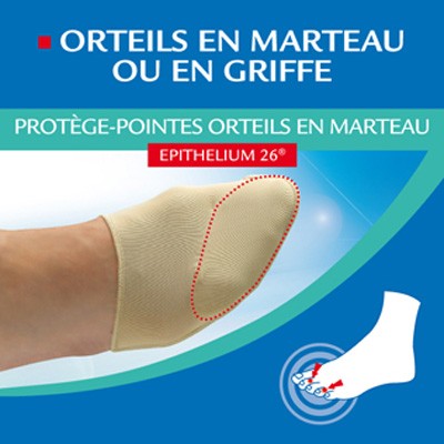 Epitact Orteils en Marteau Prot&egrave;ge-pointes taille M(39-41) 1 paire