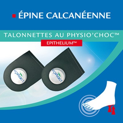 Epitact Talonnettes Physio'choc Epine Calcan&eacute;enne - Homme, Taille L