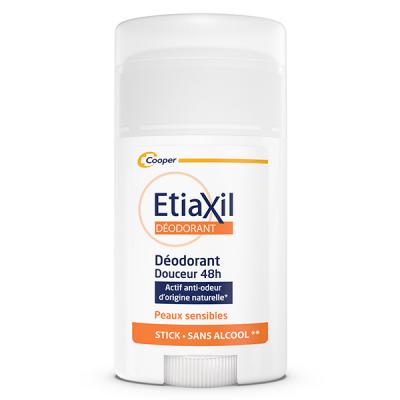 ETIAXIL d&eacute;odorant douceur 48h peaux sensibles stick 40ml