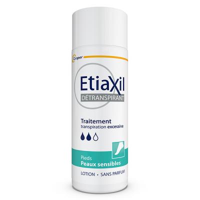 Lotion Pieds 100ml Detranspirant Peaux Sensibles Etiaxil