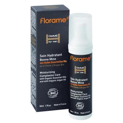 Florame Homme Soin Hydratant Bonne Mine Bio 50 ml - Flacon-Pompe 50 ml
