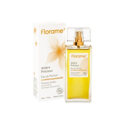FLORAME Eau de parfum ambre pr&eacute;cieux bio 50ml