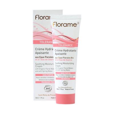 Florame TOLERANCE - Cr&egrave;me Hydratante Apaisante, 50ml