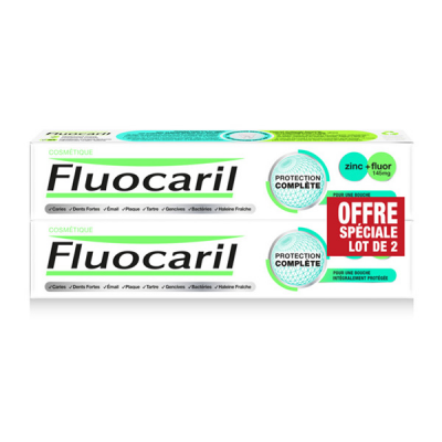 Fluocaril Protection Compl&egrave;te, Dentifrice 2x75ml