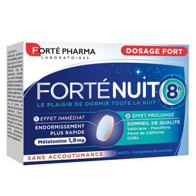 Fort&eacute; Pharma Fort&eacute;nuit 8H - 15 Comprim&eacute;s Bicouche - Bo&icirc;te 15 comprim&eacute;s