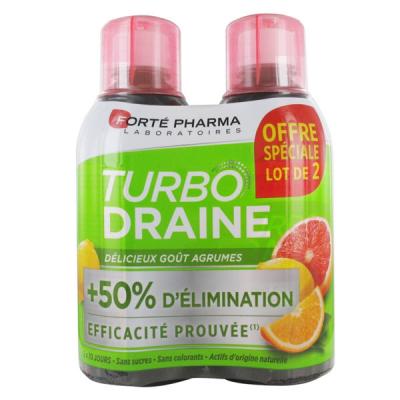 Fort&eacute; pharma turbo draine agrumes 2 x 500ml