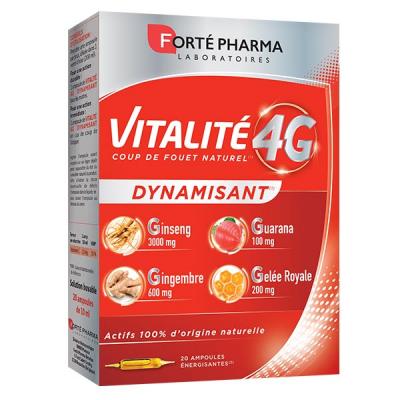 FORTE PHARMA - Vitalit&eacute; 4G Dynamisant 20 Ampoules Compl&eacute;ment Alimentaire 1 unit&eacute;
