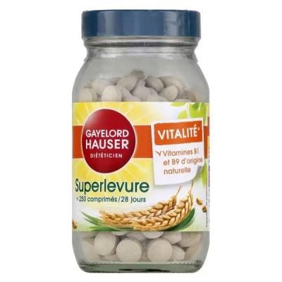GAYELORD HAUSER - GAY14161 - Ongles et Cheveux Superlevure Comprim&eacute;s - Pot 250 Comprim&eacute;s