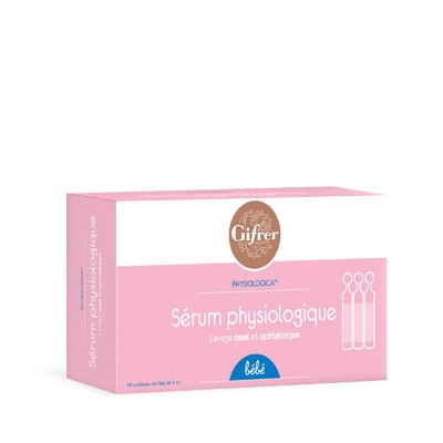 GIFRER S&eacute;rum physiologique unidoses st&eacute;riles de 5ml bo&icirc;te de 40