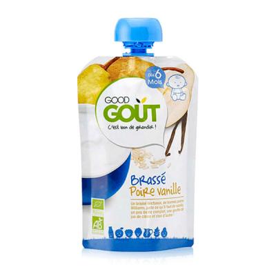 Good Go&ucirc;t Gourde Brass&eacute; Poire Vanille +6m Bio 90g