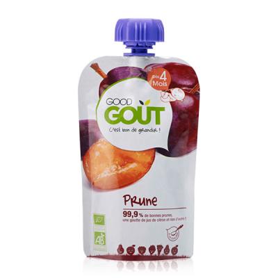 Good Go&ucirc;t - BIO - Gourde de Pur&eacute;e de Fruits Prune d&egrave;s 4 Mois 120 g