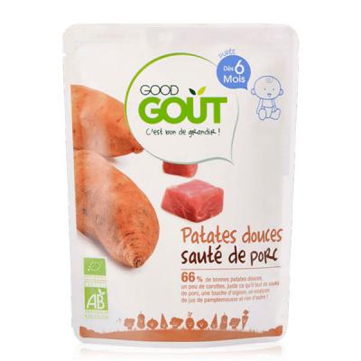 Good Go&ucirc;t Petit Plat Patates Douces et Saut&eacute; de Porc D&egrave;s 6 Mois 190g