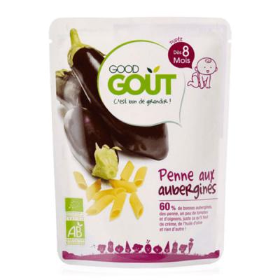 Good Go&ucirc;t Penne aux Aubergines d&egrave;s 8 Mois Bio 190 g - Sachet 190 g