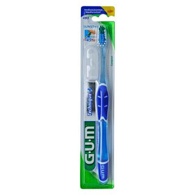 Brosse &agrave; dents GUM Technique+ 493 Medium (Lot de 5 brosses)