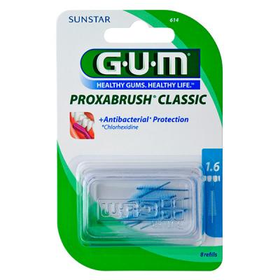 Gum PROXABRUSH CLASSIC 614- Brossettes Interdentaires 1.6 mm, 8 unit&eacute;s
