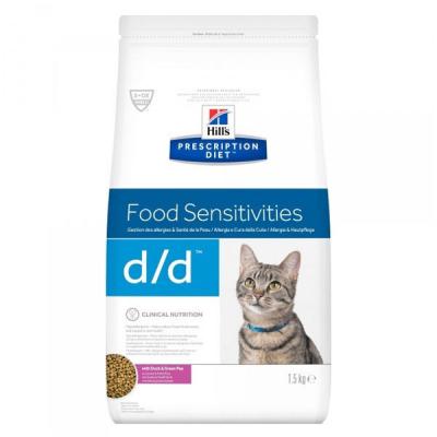 Hill's Prescription Diet D/D Food Sensitivities pour chat 1,5 kg