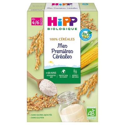 HIPP BIOLOGIQUE Mes premi&egrave;res c&eacute;r&eacute;ales (D&egrave;s 4/6 mois) - boite de 250g