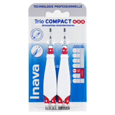 Inava TrioCompact Rouge (ISO 4/4/4) - brossette interdentaire