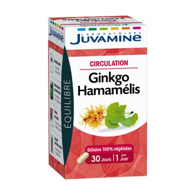Juvamine Circulation Ginkgo Hamam&eacute;lis 30 g&eacute;lules