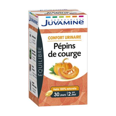 JUVAMINE - Confort Urinaire - P&eacute;pins de Courge - 30 Capsules