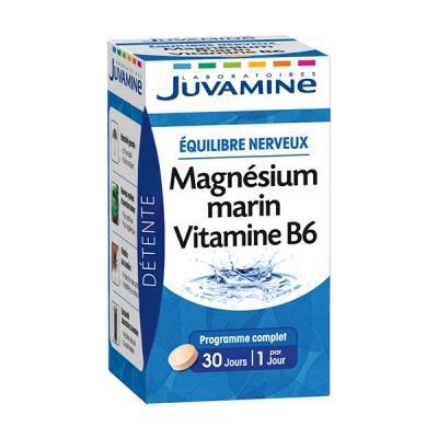Juvamine Equilibre Nerveux Magn&eacute;sium Marin Vitamine B6 30 comprim&eacute;s