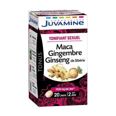 JUVAMINE - Tonifiant Sexuel - Maca Ginseng Gingembre - 40 Comprim&eacute;s