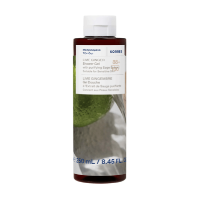 Korres Gel Douche Nettoyant Corporel Lime Gingembre 250 ml - Flacon