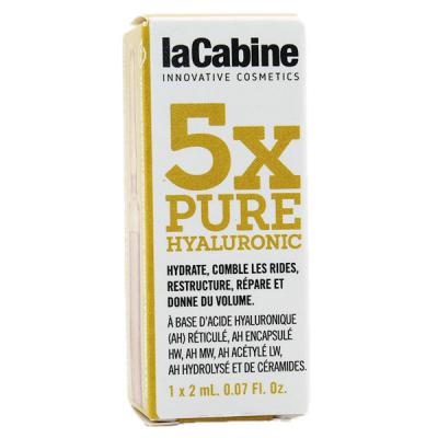 Lacabine 5Xpure Hyaluronic Ampoules 1 x 2 ml - Bo&icirc;te 1 ampoule de 2 ml