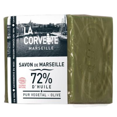 La Corvette Cube de Savon de Marseille Olive Ecocert Film 300 g