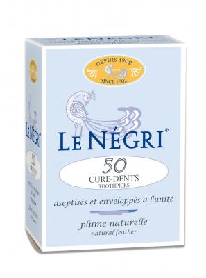 Cure-dents En Plume Naturelle Emballes Individuellement X50 Le Negri