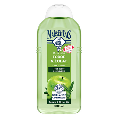 Le Petit Marseillais Shampooing Force &Eacute;clat Pomme Olivier Bio 300 ml 