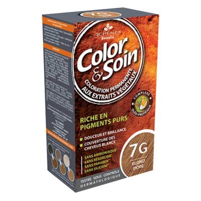 LES 3 CH&Ecirc;NES Color&soin n&deg;7G blond dor&eacute;