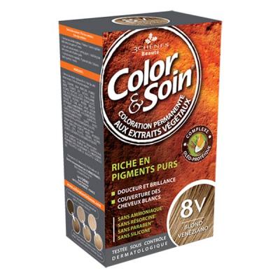 Les 3 Ch&ecirc;nes Color & Soin Coloration Femme - Blond Veneziano : 8V