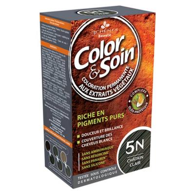 LES 3 CH&Ecirc;NES Color&- soin n&deg;5N ch&acirc;tain clair