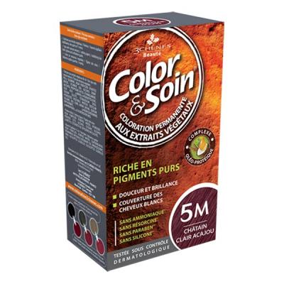 LES 3 CH&Ecirc;NES Color&soin n&deg;5M ch&acirc;tain clair acajou