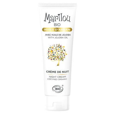 Marilou Bio Huile d'Argan Cr&egrave;me de Nuit 50 ml - Tube 50 ml
