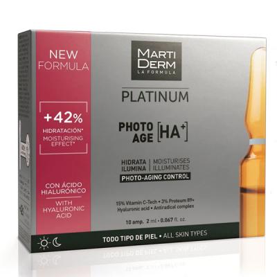 Ampoules martiderm platinum photo-age antioxydante (10 x 2 ml)