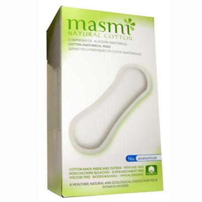 Masmi Natural Cotton Serviettes hygi&eacute;niques Masmi anatomique