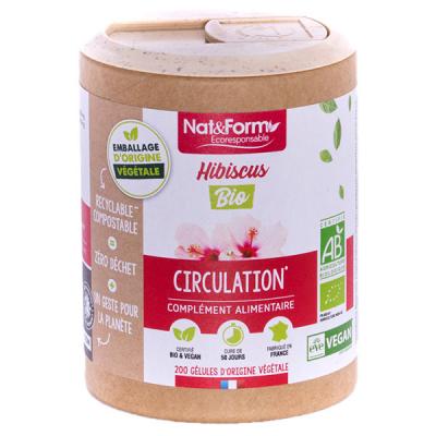 Nat & Form &Eacute;coresponsable Hibiscus Bio 200 g&eacute;lules v&eacute;g&eacute;tales