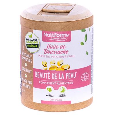NAT&FORM Ecoresponsable - Huile de bourrache 120 capsules