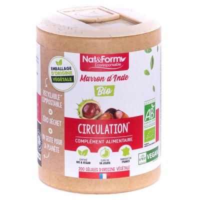 NAT&FORM Ecoresponsable - Marron d'inde bio 200 g&eacute;lules