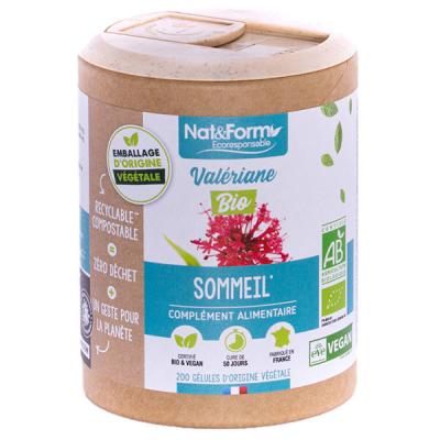 NAT&FORM Ecoresponsable - Val&eacute;riane bio 200 g&eacute;lules
