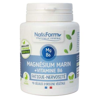 Nat & Form Original Magn&eacute;sium Marin Vitamine B6 80 G&eacute;lules