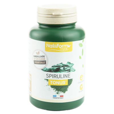 NAT&FORM Ecoresponsable - Spiruline Bio 200 comprim&eacute;s