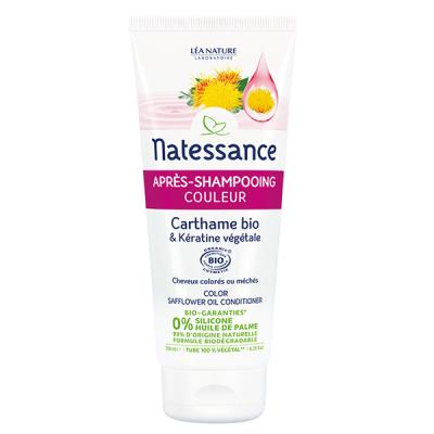 Natessance Apr&egrave;s-Shampoing Couleur Carthame & K&eacute;ratine Bio 500ml