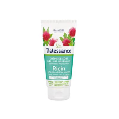 Natessance Cr&egrave;me De Soin Capillaire Sans Rin&ccedil;age Au Ricin 100 ml